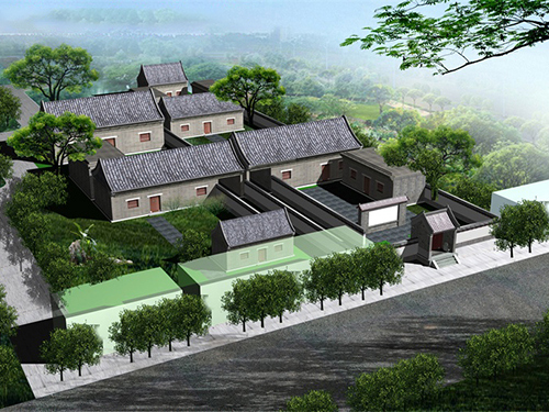 金鄉(xiāng)羊山呂家大院鳥瞰圖